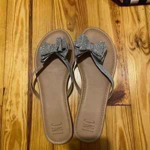 INC bow flip flops